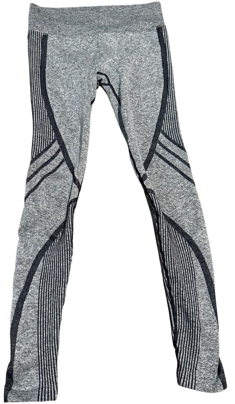 NILS Dasha Seamless Base Layer Compression Leggings, Heather Grey, Women's M/L